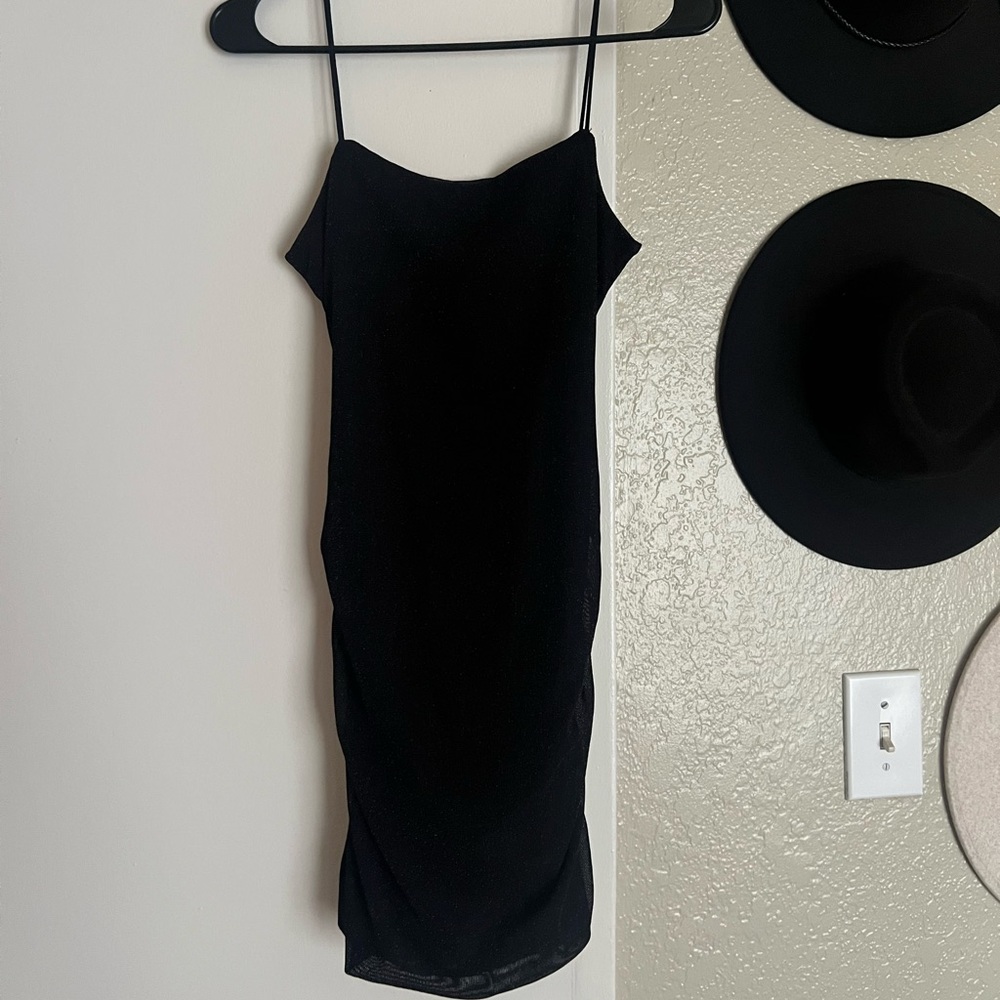 black sparkly dress